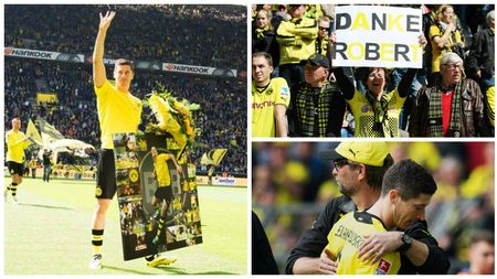 Despărțire emoționanță. FOTO - Lewandowski și-a luat rămas bun de la fanii Borussiei Dortmund