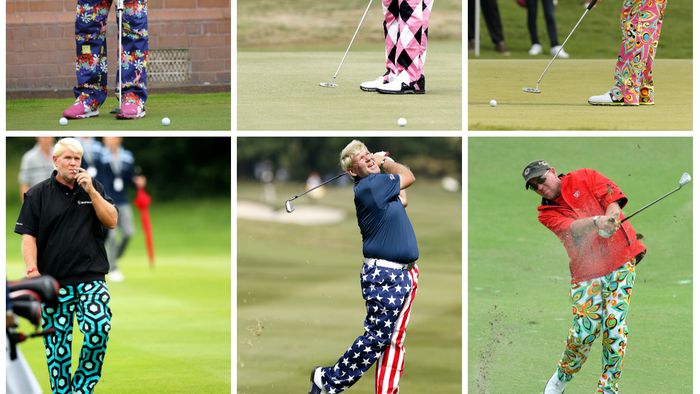 PASTEL FOTO | Omul curcubeu. Faceți cunoștință cu John Daly,  jucătorul care sfidează codul vestimentar din golf. Atenție, imagini stridente 