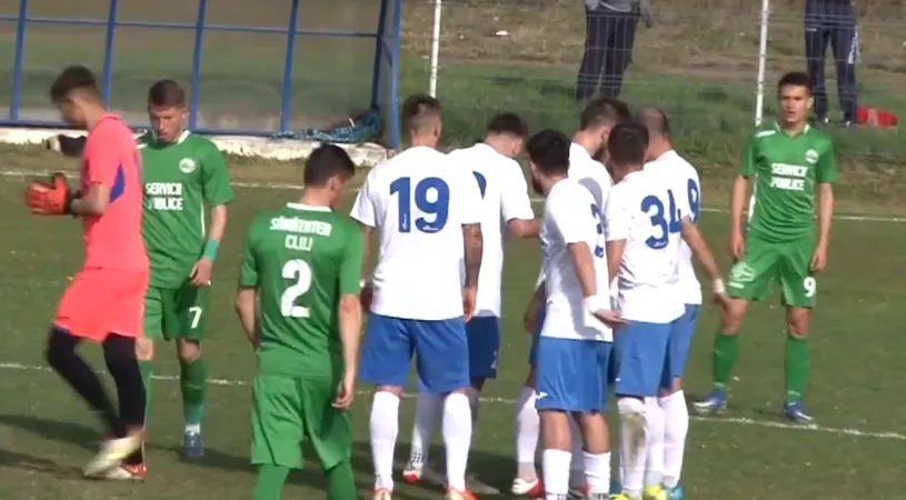 VIDEO | Gol desprins din jocurile video în Liga 3! Alexandru Giurgiu, reușită de la punctul de la mijlocul terenului în CS Ocna Mureș - Sănătatea Cluj