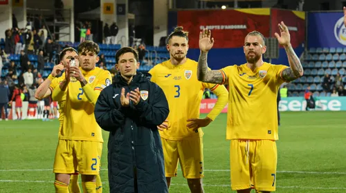 Interes mare pentru Andorra – România! Câți români au urmărit la TV duelul din preliminariile pentru EURO 2024