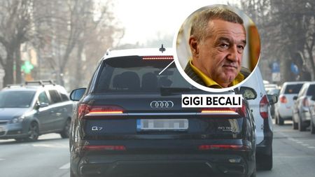 Gigi Becali, spectacol pe străzile din București cu o nouă mașină de lux: Un Audi Q7! Cum a fost surprins la volan și cât a dat pe noua „bijuterie” | FOTO