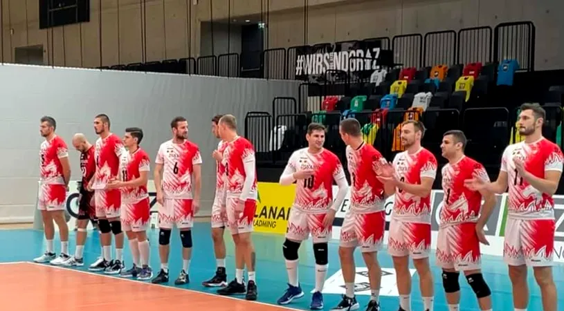 Dinamo, victorie în Europa! Succes clar în Austria, în primul tur din Cupa CEV la volei masculin