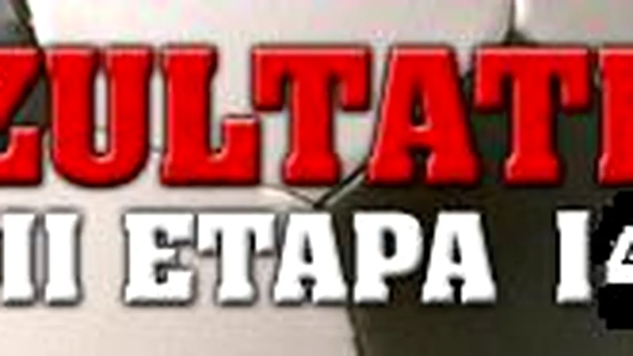 Liga 2, REZULTATE FINALE, ETAPA 14