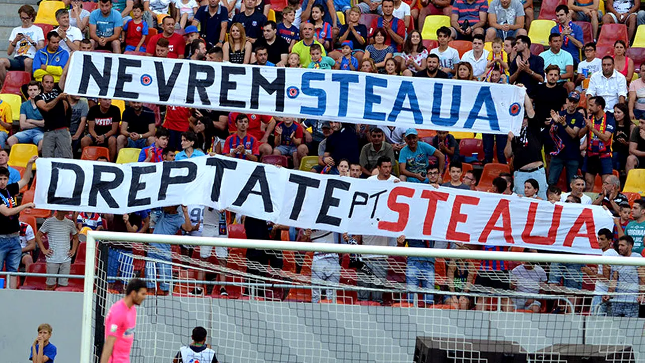 FOTO | O imagine pe cale de dispariție în fotbalul românesc. Câți suporteri au venit să vadă Steaua - Sparta