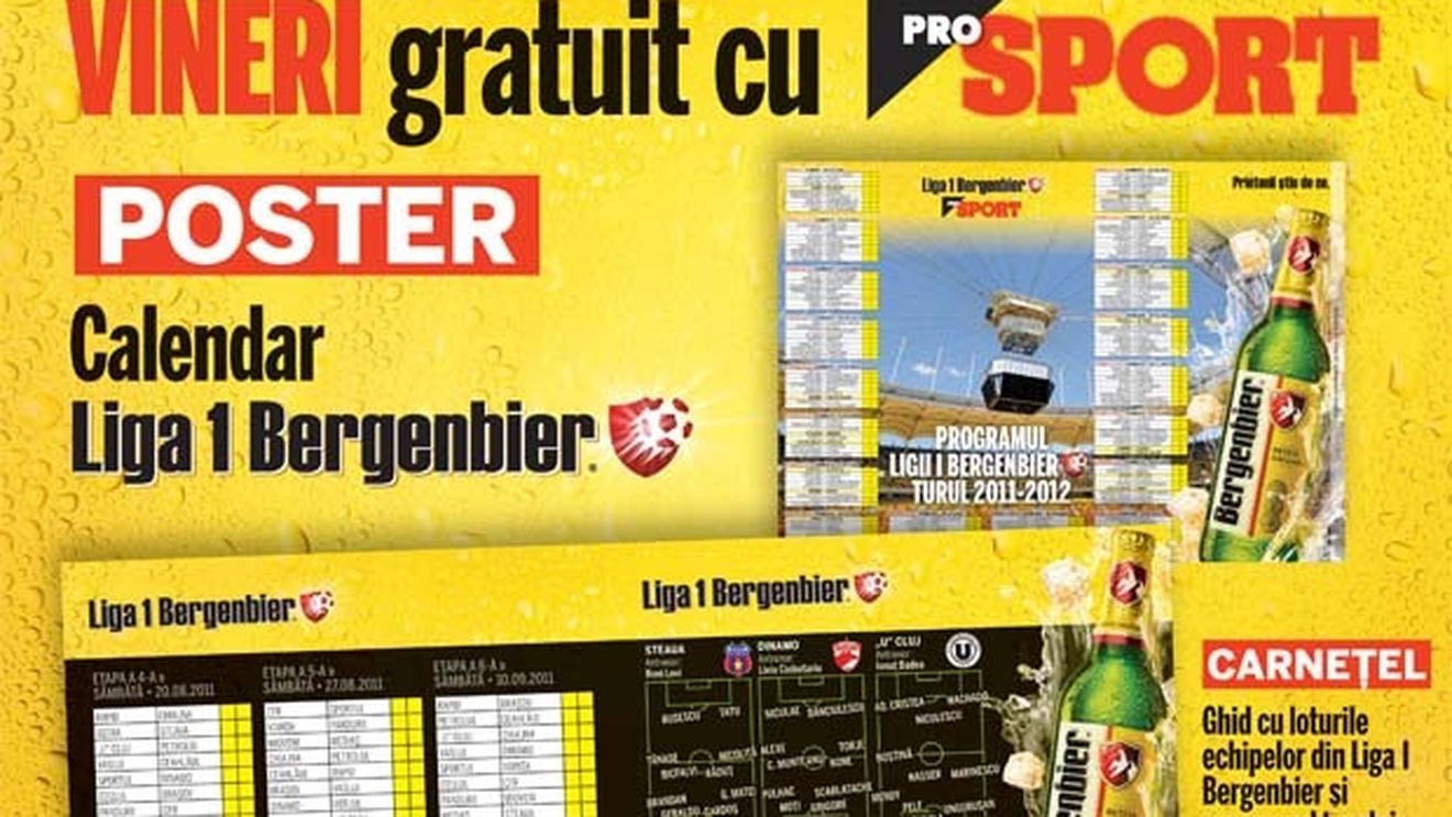 AZI ai GRATUIT cu ProSport** calendarul turului și ghidul suporterului!