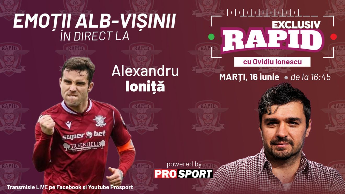 A început treaba la Rapid. „EXCLUSIV RAPID” e în direct pe YouTube și Facebook - ProSport de la 16:45!