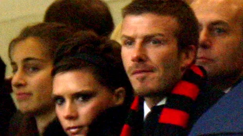 Beckham a asistat la meciul AC Milan – Udinese