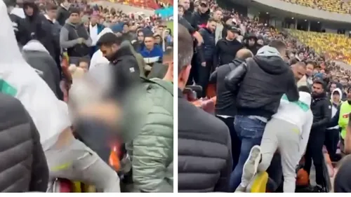 Lucian Becali, apărat de șeful firmei de pază după ce a bătut un spectator la meciul FCSB - Universitatea Craiova. „Nu se remarcă lovituri!”