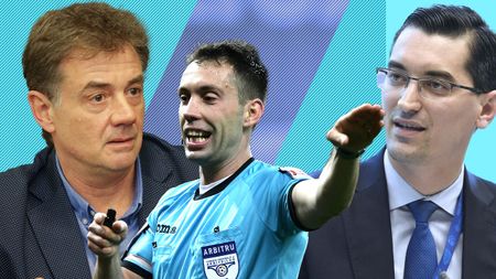 Dovada ca FRF îl ține în brațe pe George Găman și își bate joc de nume grele din arbitraj! „Bătrânii” sunt persona non grata, iar familia „fluierașului” din Bănie primește derogare de la Răzvan Burleanu și Kyros Vassaras. EXCLUSIV
