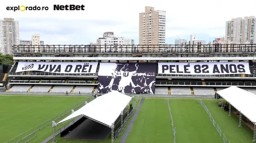Sicriul cu trupul neînsuflețit al lui Pele a ajuns la Stadionul Vila Belmiro din Santos | VIDEO