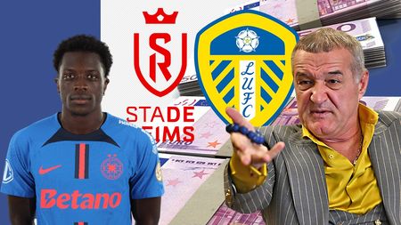 Primul transfer bombă de la FCSB. Leeds și Stade Reims negociază cu impresarii lui Joyskim Dawa: Gigi Becali ar încasa 3.500.000 de euro!