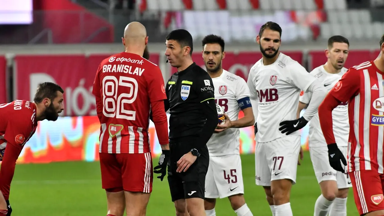 Marcel Bîrsan a scăpat de sancțiune după ce Kyros Vassaras a recunoscut eroare de arbitraj din Sepsi - CFR Cluj! Ce meci va arbitra