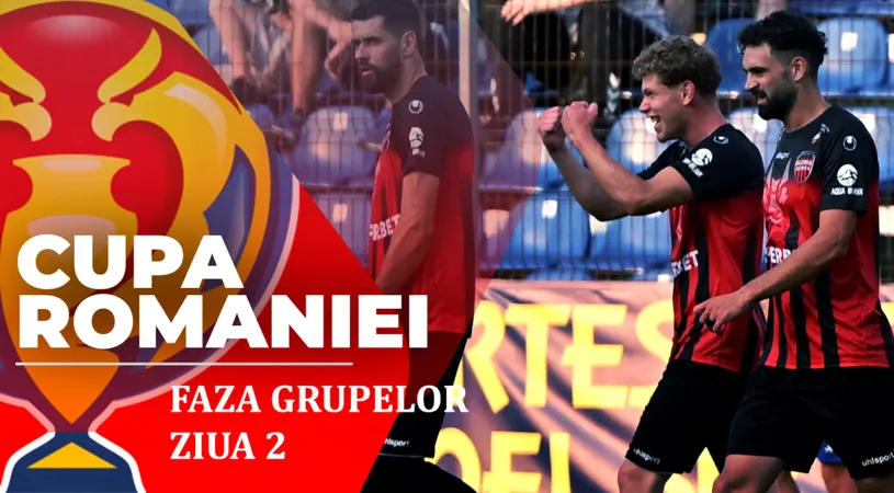 Cupa României, faza grupelor | CS Gloria Bistrița – Csikszereda și Sporting Liești – Dinamo se dispută ACUM. Minerul Lupeni nu i-a făcut față UTA-ei nici în superioritate numerică