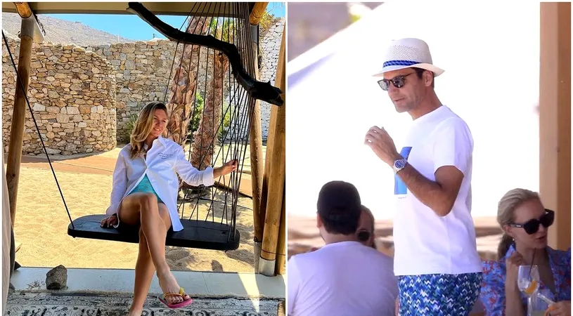 Simona Halep, vacanță de lux în Mykonos! Se poate întâlni cu „Regele” Roger Federer! GALERIE FOTO