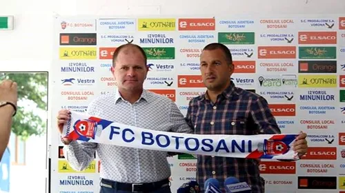 Costel Enache, prezentat oficial la FC Botoșani: „Trebuie să spun din start că nu sunt un magician!”