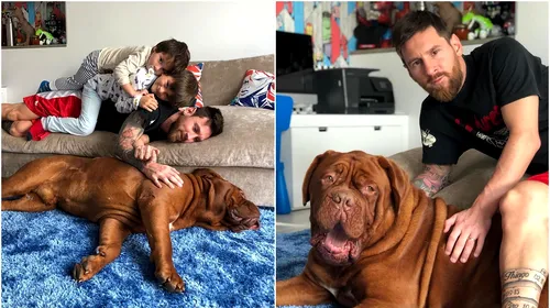 Ce s-a întâmplat cu uriașul câine Hulk al lui Leo Messi! Decizia dureroasă luată de fotbalist