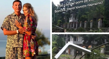 Casa de vacanță a lui Cristi Borcea, de la Sinaia, distrusă de furtuna APOCALIPTICĂ. Curtea arată ca după bombardamente: Șapte pomi ai pe casă, ca să știi