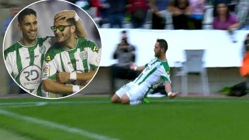 De neoprit! Florin Andone, gol și pasă de gol pentru Cordoba! VIDEO MEMORABIL | Cum a celebrat românul reușita