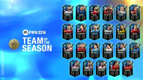 Care sunt cele mai bune carduri din seria Team Of The Season din FIFA 22