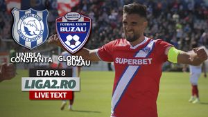 Unirea Constanța - Gloria Buzău s-a încheiat cu un rezultat surpriză. Sub privirile lui Nicolae Dică, jucătorii ”satelitului” neoficial al FCSB au umilit trupa lui Cristi Pustai