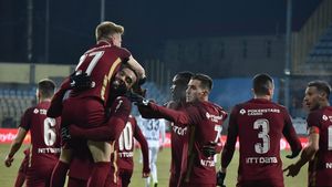 Gaz Metan Mediaș - CFR Cluj 1-2, în etapa 26 din Liga 1 | Campioana, salvată la ultima fază a meciului! Trupa lui Ilie Poenaru a fost la un pas de a face surpriza etapei