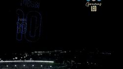 Cerul s-a transformat pentru Lionel Messi. Show-ul dronelor l-a făcut să plângă