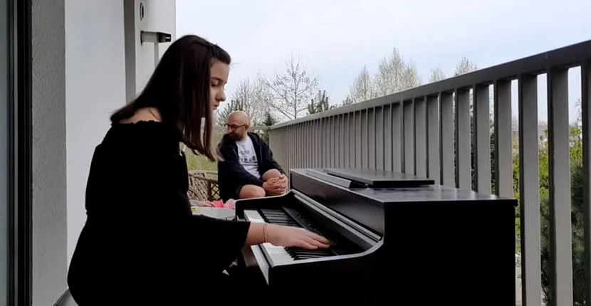 Celia Dumitrescu, fiica fostului soț al Anamariei Prodan, recital emoționant pentru medicii care luptă împotriva coronavirusului