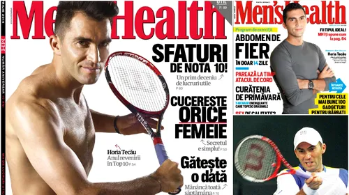 Horia Tecău, copertă de revistă. FOTO | Cel mai bun tenismen român din proba de dublu e din nou „imaginea” Men’s Health