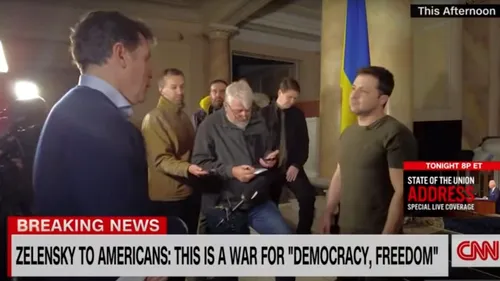 Primele imagini din buncărul în care trăiește acum președintele Ucrainei! CNN a vorbit în premieră cu Volodimir Zelenski, care a avut trei mesaje puternice pentru Vladimir Putin: „Trebuie să vorbim” | VIDEO