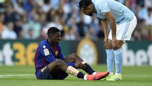 Alarmă la Barcelona! Ousmane Dembele s-a accidentat înaintea returului cu Liverpool, din semifinalele Ligii. A ieșit "rupt" după doar cinci minute din partida cu Celta