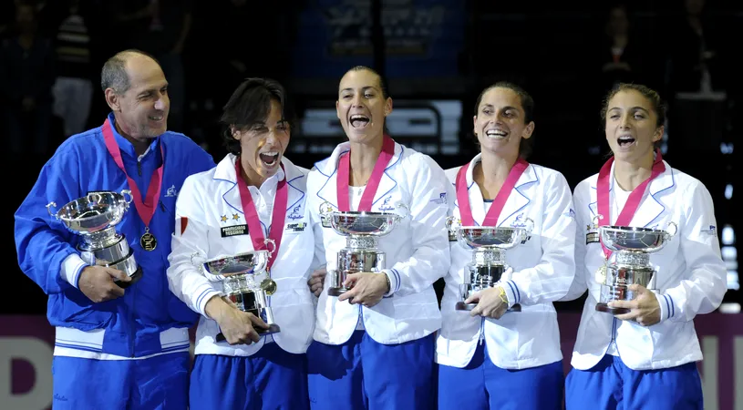 Italia, învingătoare la Fed Cup pentru a treia oară în cinci ani!