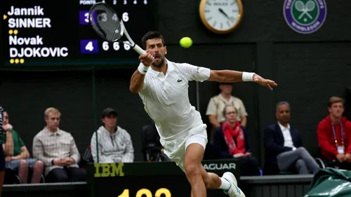 Cine îl mai oprește pe Novak Djokovic? Sârbul este în finală la Wimbledon după un nou succes fantastic. Cum a arătat lovitura care a ridicat tribunele în picioare | VIDEO