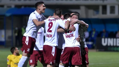 Rapid a promovat în Liga 1! ”Farmecul vieții” se simte din nou în prima divizie după șase ani. Mână de ajutor din partea ”fraților” de la ASU Poli