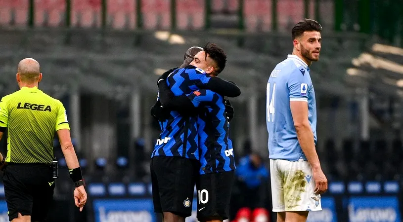 Inter urcă pe locul 1 în Serie A, după victoria cu Lazio. Eternul duo Lukaku & Lautaro a devastat apărarea lui Simone Inzaghi | VIDEO