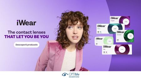 OPTIblu lansează în exclusivitate în România lentilele de contact iWear