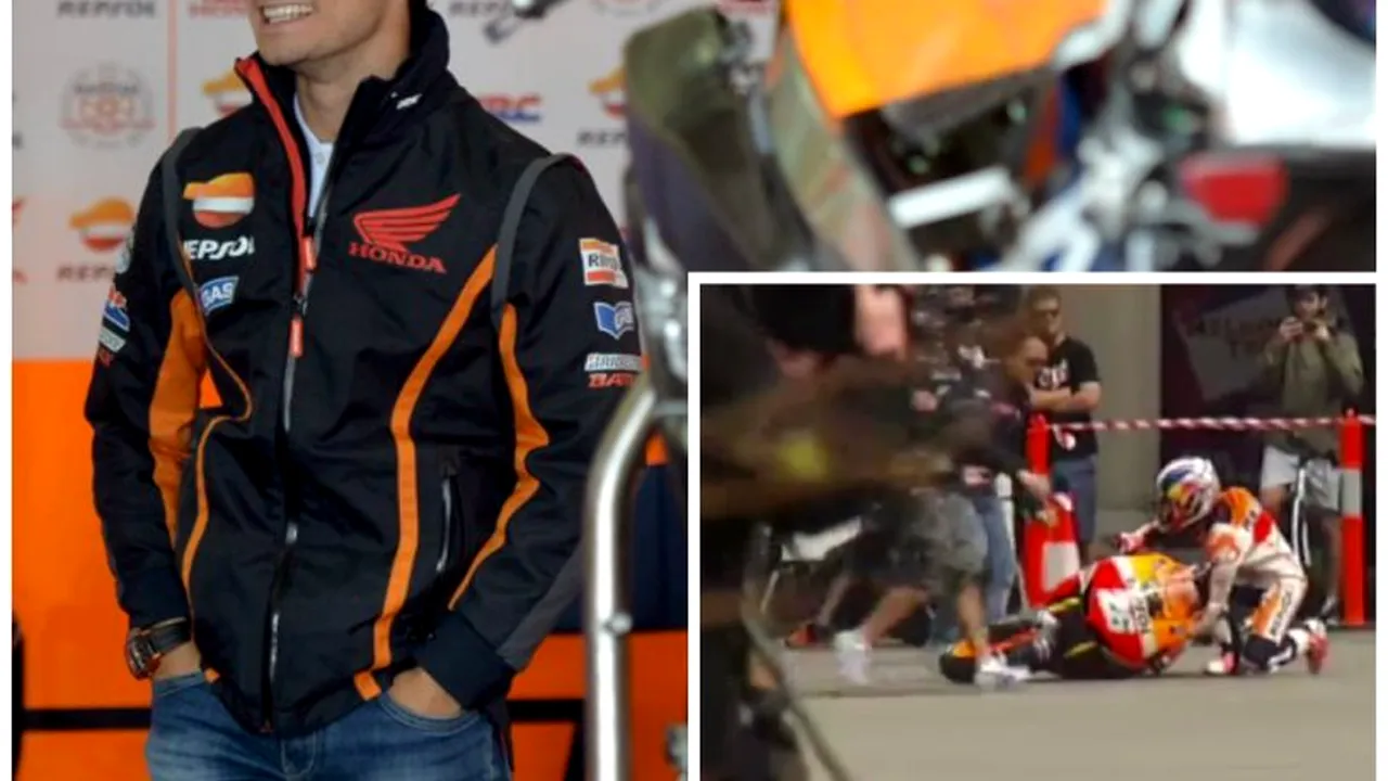 VIDEO | Cum se descurcă un pilot de MotoGP în trafic: Dani Pedrosa a căzut cu motocicleta pe o stradă din Melbourne