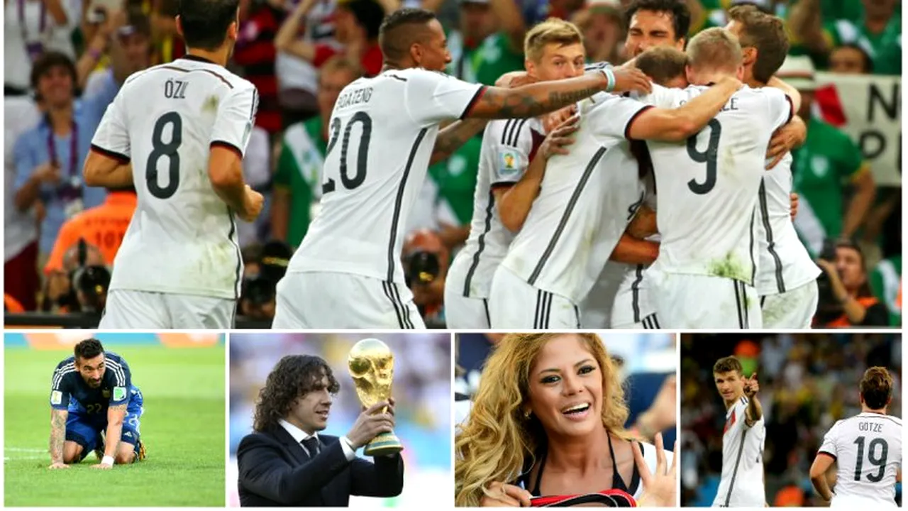 24 de ani și 24 de imagini. Nemții câștigă prima Cupa Mondială după 1990. FOTO impresionant de la Germania - Argentina