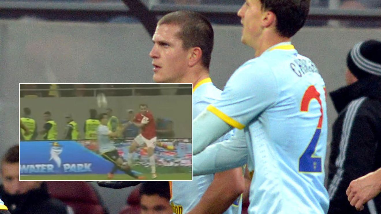 Alarmă la Steaua! Chiricheș s-a accidentat, după o intrare urâtă a lui Strătilă. Dinamovistul, iertat de "roșu"