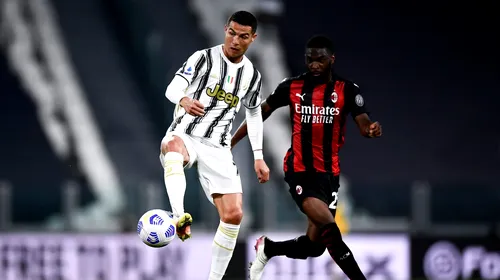 Juventus – AC Milan 0-3. Torinezii riscă să rateze Liga Campionilor | VIDEO
