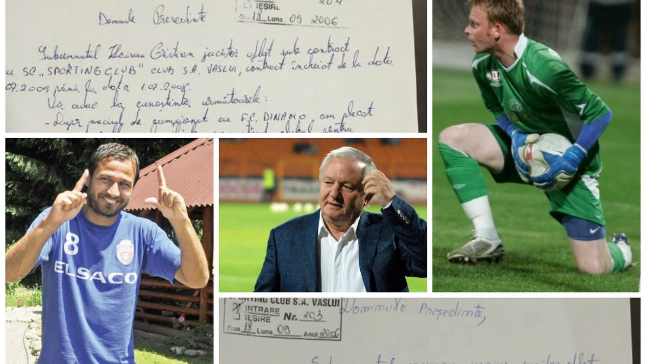 Din culisele fotbalului românesc. FOTO | Scrisorile a doi fotbaliști acuzați de Porumboiu că au făcut blat în Liga 1. "Mi-a sunat soția și mi-a spus să număr banii de la Dinamo". Ce spune acum fostul patron al Vasluiului