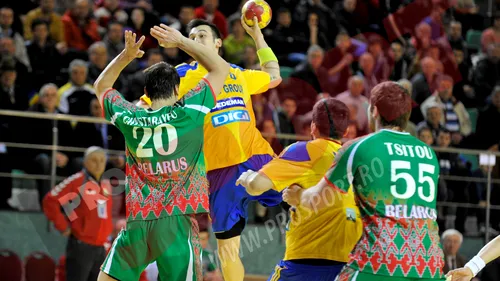 România - Belarus, scor 31-34, în preliminariile CE-2014 de handbal masculin!** GALERIE FOTO