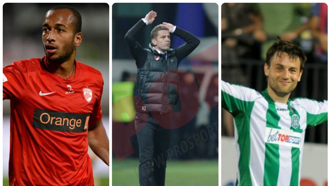 Stoican, prins la mijloc între Bilinski și Joel Thomas. Primul nu aleargă "cum trebuie", al doilea e scos din echipă de fani