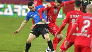 Farul Constanța - Gaz Metan Mediaș 2-0, în etapa a doua din Liga 1 | Gică Hagi câștigă primul meci pe teren propriu din acest sezon și rămâne neînvins în fața lui Mihai Teja