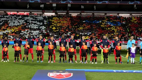 Banner-ul serii în grupele UEFA Champions League a fost afișat la doi pași de România, iar președintele țării era și el în tribune. Povestea din spatele lui și emoția sinceră pe care a transmis-o. SPECIAL