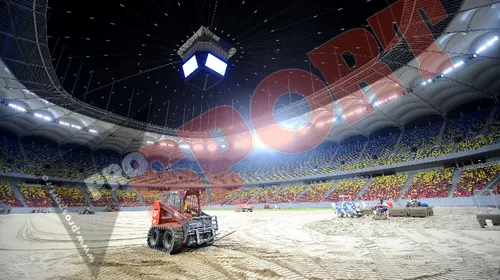 SUPER galerie FOTO** Nocturna de pe „Național Arena” a fost aprinsă pentru prima dată! VEZI când va fi gata stadionul