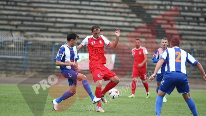 FOTO | Au "dat" cu Jula. Oțelul Galați a învins pe CF Brăila, scor 1-0, și s-a calificat în optimile Cupei