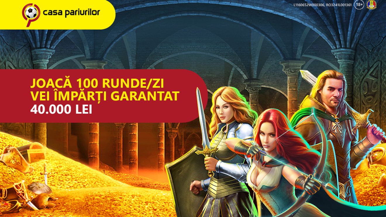 (P) 40.000 de lei de împărțit la noile Jocuri de la Casinoul Casa Pariurilor!