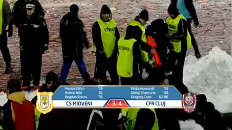 Deja vu.** Meciul dintre CS Mioveni și CFR Cluj a adus aminte de memorabila partidă dintre Dinamo și Foresta