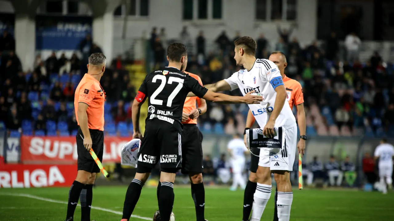 U Cluj - FC Botoșani 3-0, în prima etapă a play-out-ului din Superliga. Victorie fără dubii a „șepcilor roșii”! Moldovenii se afundă spre liga a doua