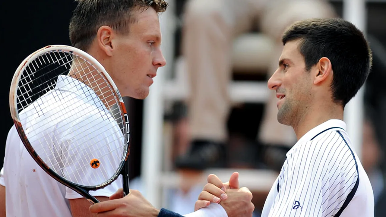 Djokovic, eliminat de Berdych în sferturi la Roma